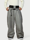 Men's Urban Vibe Workwear-Inspired Rivet-Trim Wide Fit OG Baggy Snow Pants