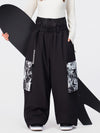 Women's Hyper Flux Urban Graffiti Freestyle Baggy Cargo Snowboard Pants - Park Rider