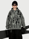 Women's Park Rider Freestyle Snow Hoodie – 2-in-1 Layered Style with Contrast Sleeves