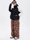 Women's Freestyle Mountain Camo Snow Suit – Bomber Jacket & Baggy Pants Set