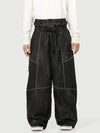Men's Wild Motion Multi Pocket Reflective Colorblock Super Baggy Snow Pants