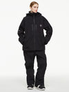 Women's Arctic Queen Mountain Windbreaker Thermal Snow Suits with Overalls Bibs