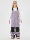 Girls Mountain Trek Light Reflective Knee Guard Waterproof Insulated Snow Bib Pants