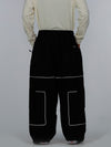 Men's Nightline Park Rider Reflective Trim Cargo Pockets Baggy Snow Pants