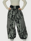 Women's Wild Motion Multi Pocket Reflective Colorblock Super Baggy Snow Pants