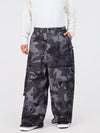 Men's Nightline Park Rider Reflective Trim Cargo Pockets Baggy Snow Pants