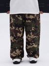 Men's Double Knee Mountain Freestyle Baggy Camo Snow Pants