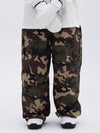 Women's Double Knee Mountain Freestyle Baggy Camo Snow Pants
