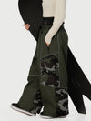 Women's Wild Motion Multi Pocket Reflective Colorblock Super Baggy Snow Pants