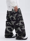 Women's Double Knee Mountain Freestyle Baggy Camo Snow Pants