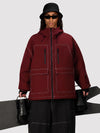 Men's UrbanCraft Street Utility Freestyle Snow Jacket – Reflective Hood & Workwear Design