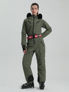 Women's Gsou Snow Padded Belt Ski Suit