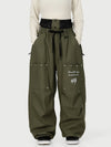 Women's Camden Punk Rivet Street Utility Cargo Snow Pants – Baggy Freestyle Fit