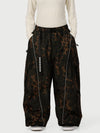 Women's Wild Motion Reflective Cargo Pockets Extra Baggy Snow Pants