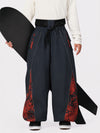Men's Hyper Flux Color Graffiti Panel Reflective Line Jogger Baggy Snow Pants