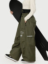 Women's Camden Punk Rivet Street Utility Cargo Snow Pants – Baggy Freestyle Fit