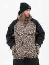 Men's Mountain Freestyle Cargo Pocket Bomber Camo Snowboard Jacket