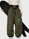 Women's Camden Punk Rivet Street Utility Cargo Snow Pants – Baggy Freestyle Fit