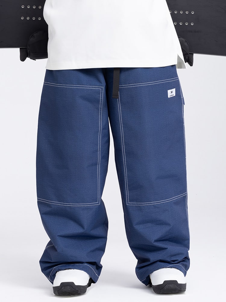 Gsou Snow Pants GSOU SNOW Baggy Ski Pants - Waterproof Insulated Snowboard Pants For Men & Women Baggy Snowboard Pants Waterproof Insulated - View #6