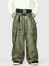 Men's Urban Vibe Workwear-Inspired Rivet-Trim Wide Fit OG Baggy Snow Pants
