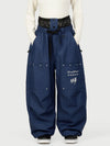 Women's Camden Punk Rivet Street Utility Cargo Snow Pants – Baggy Freestyle Fit
