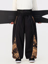 Men's Hyper Flux Color Graffiti Panel Reflective Line Jogger Baggy Snow Pants