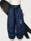 Women's Camden Punk Rivet Street Utility Cargo Snow Pants – Baggy Freestyle Fit