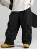 Dames Gsou Snow Luminous Edge reflecterende cargo baggy sneeuwbroek - Zwart / XS