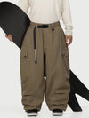 Men's Wild Motion Reflective Cargo Pockets Extra Baggy Snow Pants