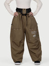 Women's Camden Punk Rivet Street Utility Cargo Snow Pants – Baggy Freestyle Fit