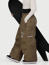 Women's Camden Punk Rivet Street Utility Cargo Snow Pants – Baggy Freestyle Fit