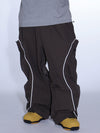 Women's Gsou Snow Luminous Edge Reflective Cargo Baggy Snow Pants
