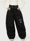Women's Camden Punk Rivet Street Utility Cargo Snow Pants – Baggy Freestyle Fit