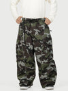Men's Wild Motion Reflective Cargo Pockets Extra Baggy Snow Pants