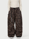 Women's Wild Motion Reflective Cargo Pockets Extra Baggy Snow Pants
