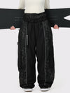 Women's Wild Motion Reflective Colorblock Extra Baggy Snow Pants