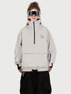 Anorque Snow Park Rider de Mulher Freestyle Softshell Meio-Fecho com Capuz e Bolso Canguru
