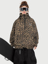 Anorque Snow Park Rider de Mulher Freestyle Softshell Meio-Fecho com Capuz e Bolso Canguru