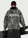 Men's Snow Addict Reflective Graphic Baggy Freestyle Pullover Snow Hoodie
