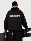 Men's Snow Addict Reflective Graphic Baggy Freestyle Pullover Snow Hoodie