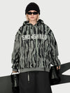 Women's Snow Addict Reflective Graphic Baggy Freestyle Pullover Snow Hoodie