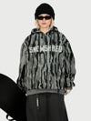 Women's Snow Addict Reflective Graphic Baggy Freestyle Pullover Snow Hoodie