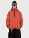 Anorque Snow Park Rider de Mulher Freestyle Softshell Meio-Fecho com Capuz e Bolso Canguru