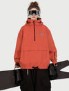 Anorque Snow Park Rider de Mulher Freestyle Softshell Meio-Fecho com Capuz e Bolso Canguru