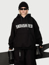 Women's Snow Addict Reflective Graphic Baggy Freestyle Pullover Snow Hoodie