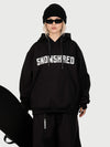 Women's Snow Addict Reflective Graphic Baggy Freestyle Pullover Snow Hoodie