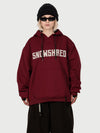 Women's Snow Addict Reflective Graphic Baggy Freestyle Pullover Snow Hoodie