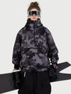 Anorque Snow Park Rider de Mulher Freestyle Softshell Meio-Fecho com Capuz e Bolso Canguru