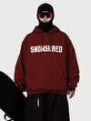 Men's Snow Addict Reflective Graphic Baggy Freestyle Pullover Snow Hoodie