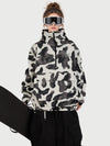 Anorque Snow Park Rider de Mulher Freestyle Softshell Meio-Fecho com Capuz e Bolso Canguru